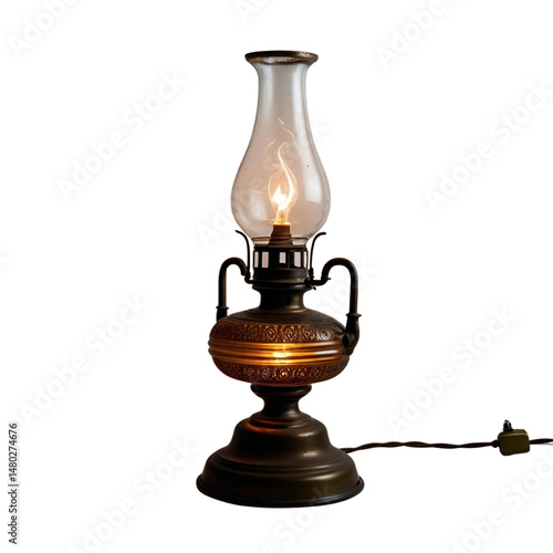 old oil lamp