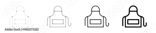 tablier cuisine ustensiles cuisine pictogramme icone symbole gras.ai