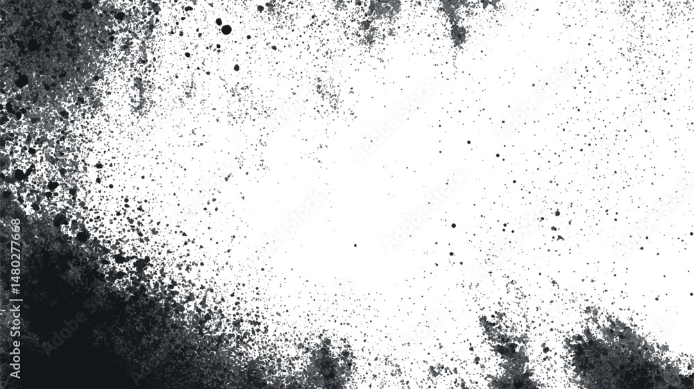 Fototapeta premium Grunge Black Dust Pattern