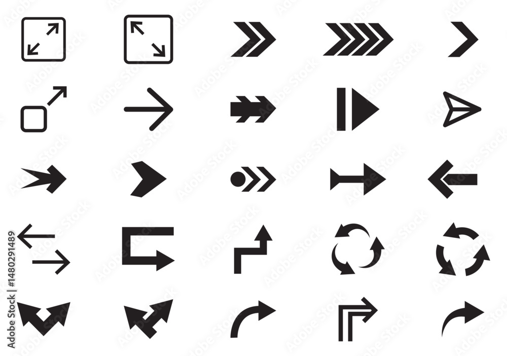 Arrow or sign icon for Web UI, digital product, and anything Arrow or sign icon for Web UI, digital product, and anything