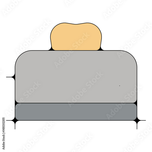 grille pain ustensiles cuisine pictogramme icone symbole