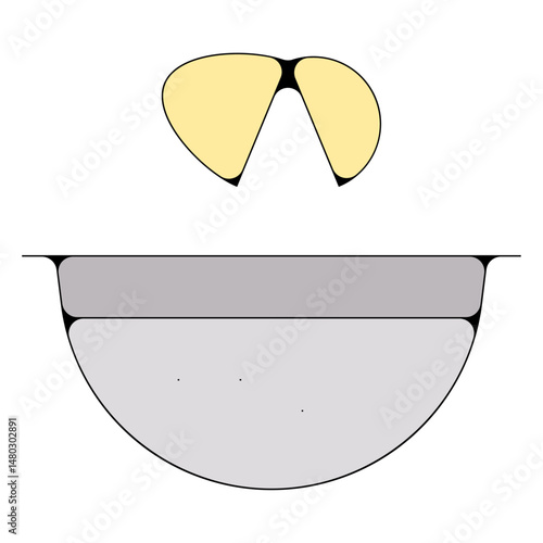 oeuf casse recetteustensiles cuisine pictogramme icone symbole