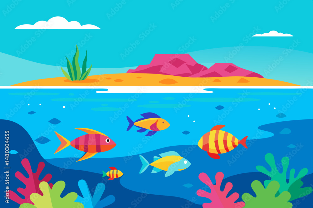 fish in the sea background fish in the sea background