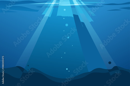underwater view of the underwater world