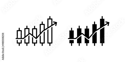 Growth icon set. for mobile concept and web design on white background