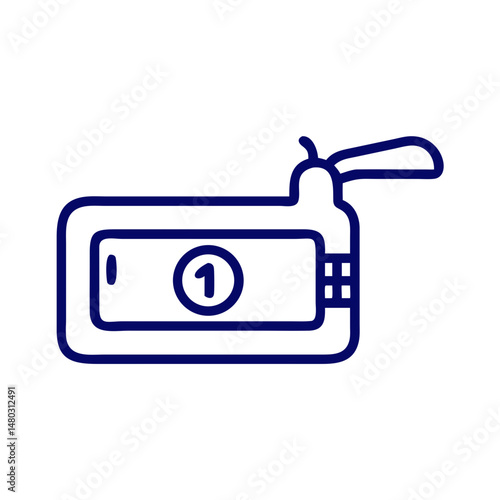 Cash dispensing device icon for ATM illustrations, money payout systems, fintech hardware guides and transaction visuals

