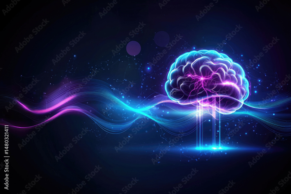 Innovative neural activity simulation virtual environment digital artwork futuristic design abstract visualization mind and technology connection Innovative neural activity simulation virtual environment digital artwork futuristic design abstract visualization mind and technology connection