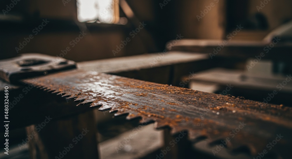 Antique Hand Saw Photo Antique Hand Saw Photo