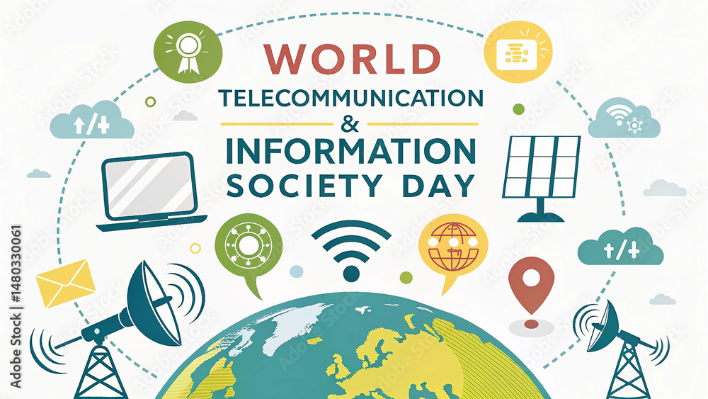 Fototapeta premium World Telecommunication and Information Society Day
