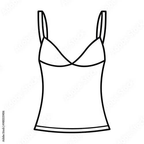 female bikini isolated on white