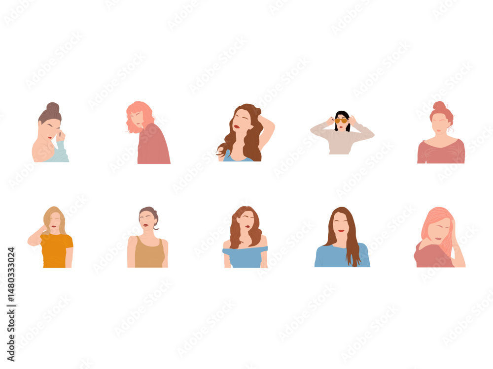 Aesthetic Woman Illustration Aesthetic Woman Illustration