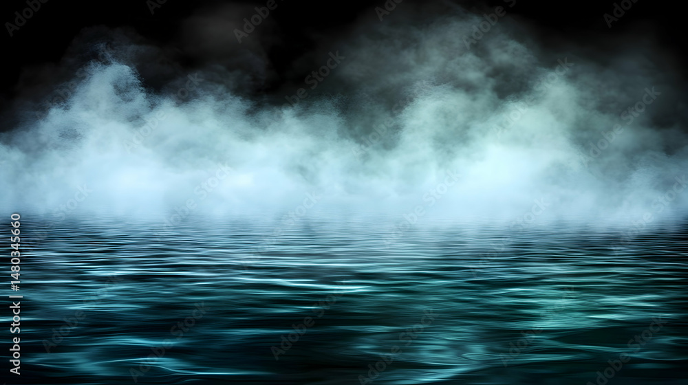Fototapeta premium Foggy water background design