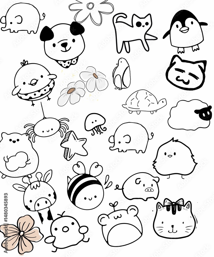 Obraz premium template for coloring book & activity book