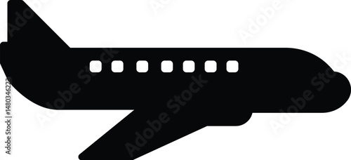 Plane simple icon. Vector illustration