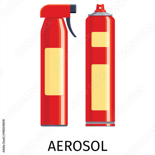 Mobile Fire Extinguisher on Trolley – Safety Equipment Illustration