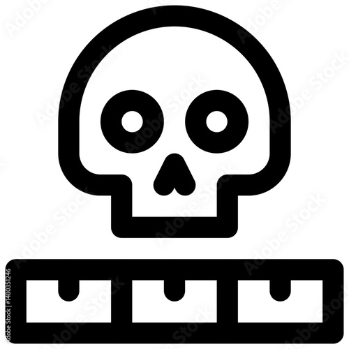 Anthropology. Editable stroke vector icon.