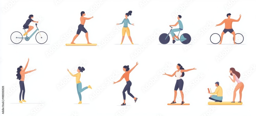 Diverse People Engaging in Various Activities Diverse People Engaging in Various Activities