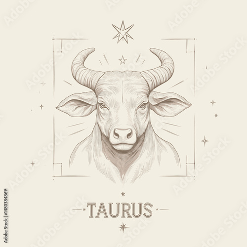 Astrology Taurus Zodiac Illustration