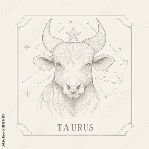 Astrology Taurus Zodiac Illustration