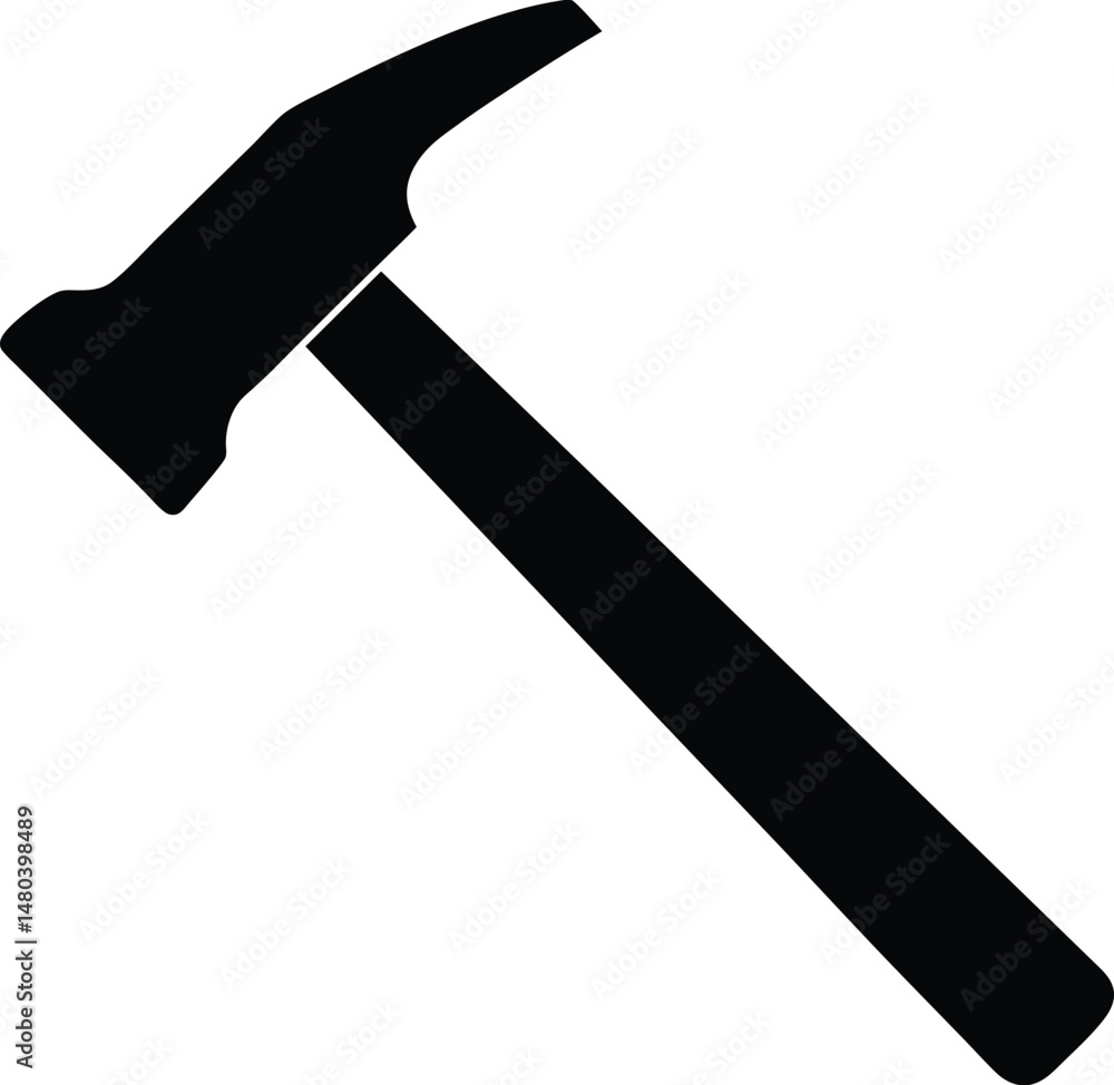 hammer symbol in monochrome vector art. hammer symbol in monochrome vector art.