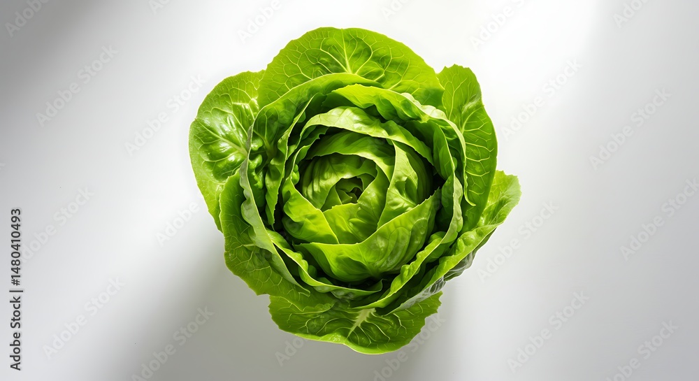 Fototapeta premium Lettuce isolated on white background