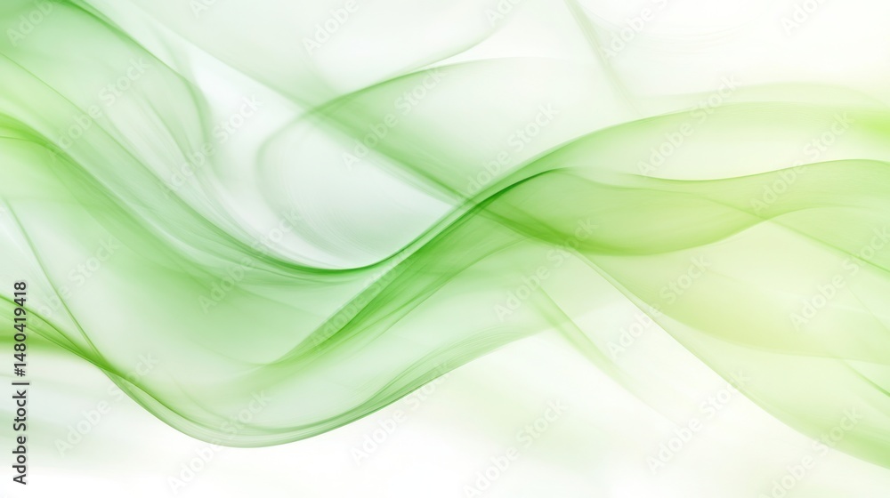 Fototapeta premium Abstract fresh green tones blending smoothly into each other with a blurred texture, evoking a feeling of vitality and rejuvenation. Perfect for wellness or nature-related themes.