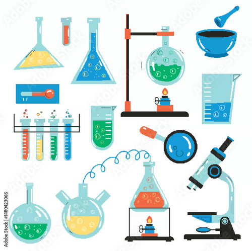 Laboratory bottle flask chemi...