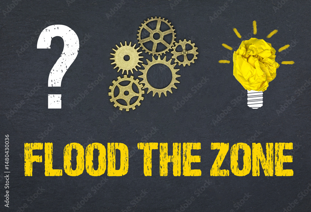 Obraz premium Flood the Zone