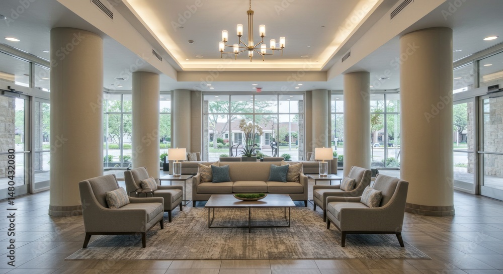 Elegant Lobby Interior Photo Elegant Lobby Interior Photo