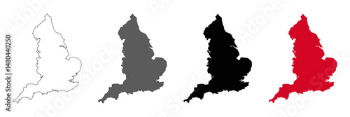 England map vector icon. English country on a white background. Vector symbol