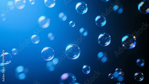 Wallpaper Mural Blue bubble dreamy and refreshing feeling Torontodigital.ca