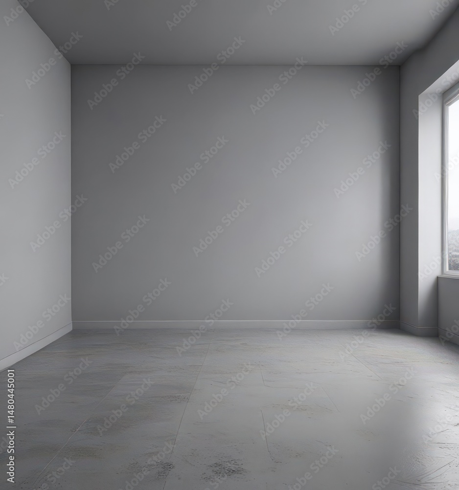 Empty grey room with subtle gradient, perfect for showcasing products , backdrop, showcase Empty grey room with subtle gradient, perfect for showcasing products , backdrop, showcase