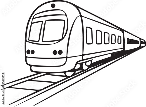 railway carriage vector icon black and white.