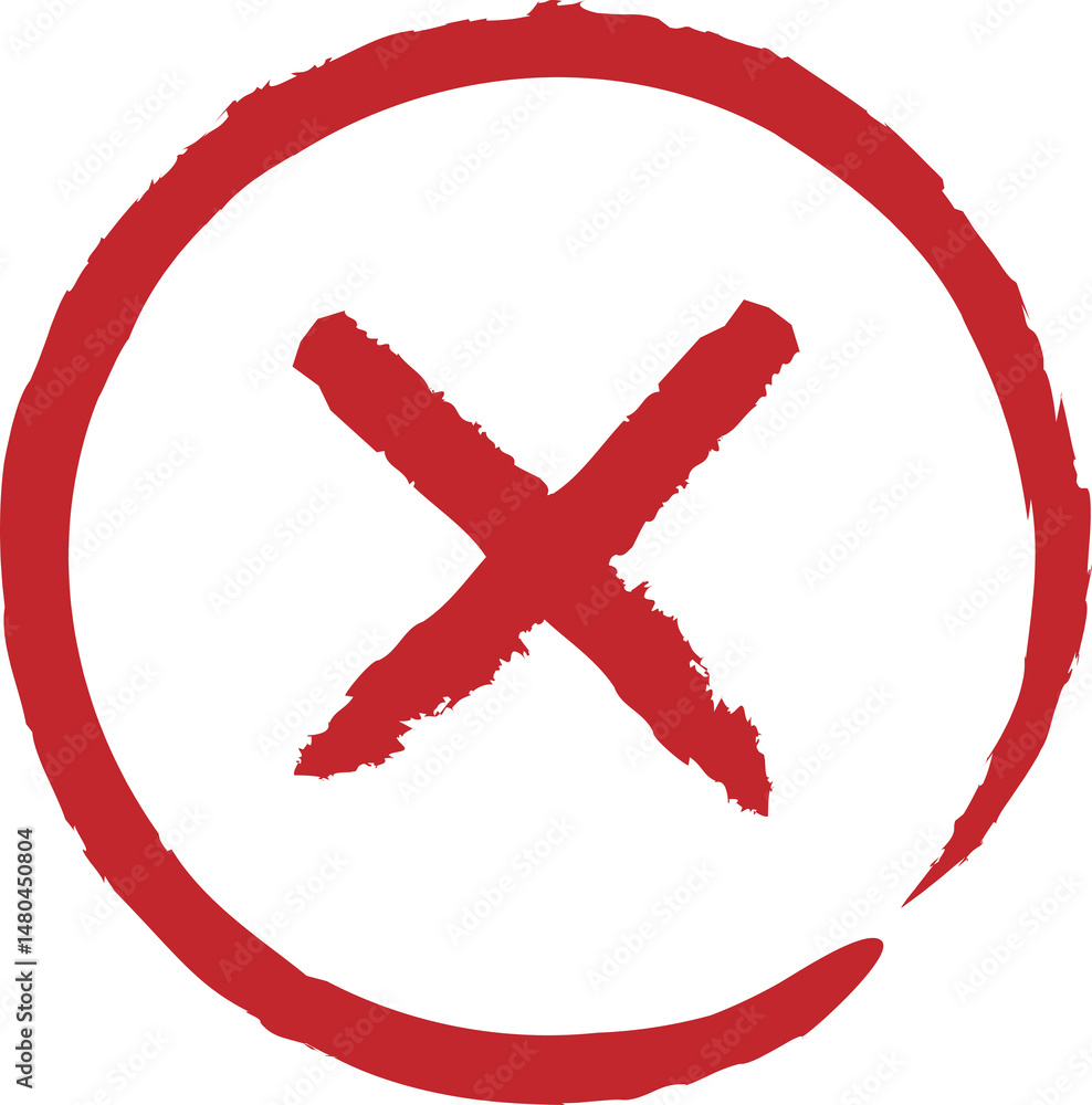 Fototapeta premium X 아이콘