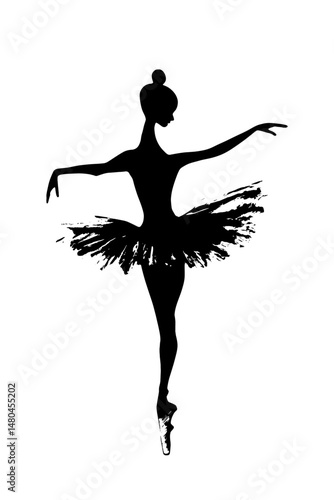 Graceful Ballet Dancer with Dramatic Splash