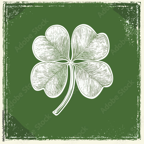 St. Patrick's Day Leaf Design