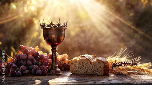 The Crowned Chalice: A Still Life Symbolizing Sacrifice, Communion and Grace
