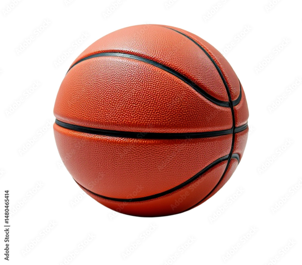 Obraz premium solo championship basketball game on a white background, in a bold style, with vivid textures, soft shadow, clean lighting, high resolution