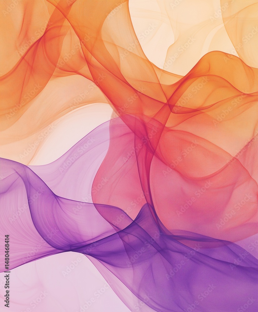 Obraz premium Vibrant Abstract Art Design: Colorful Abstract Art Background, Dynamic Abstract Art Flow with Warm and Cool Tones 