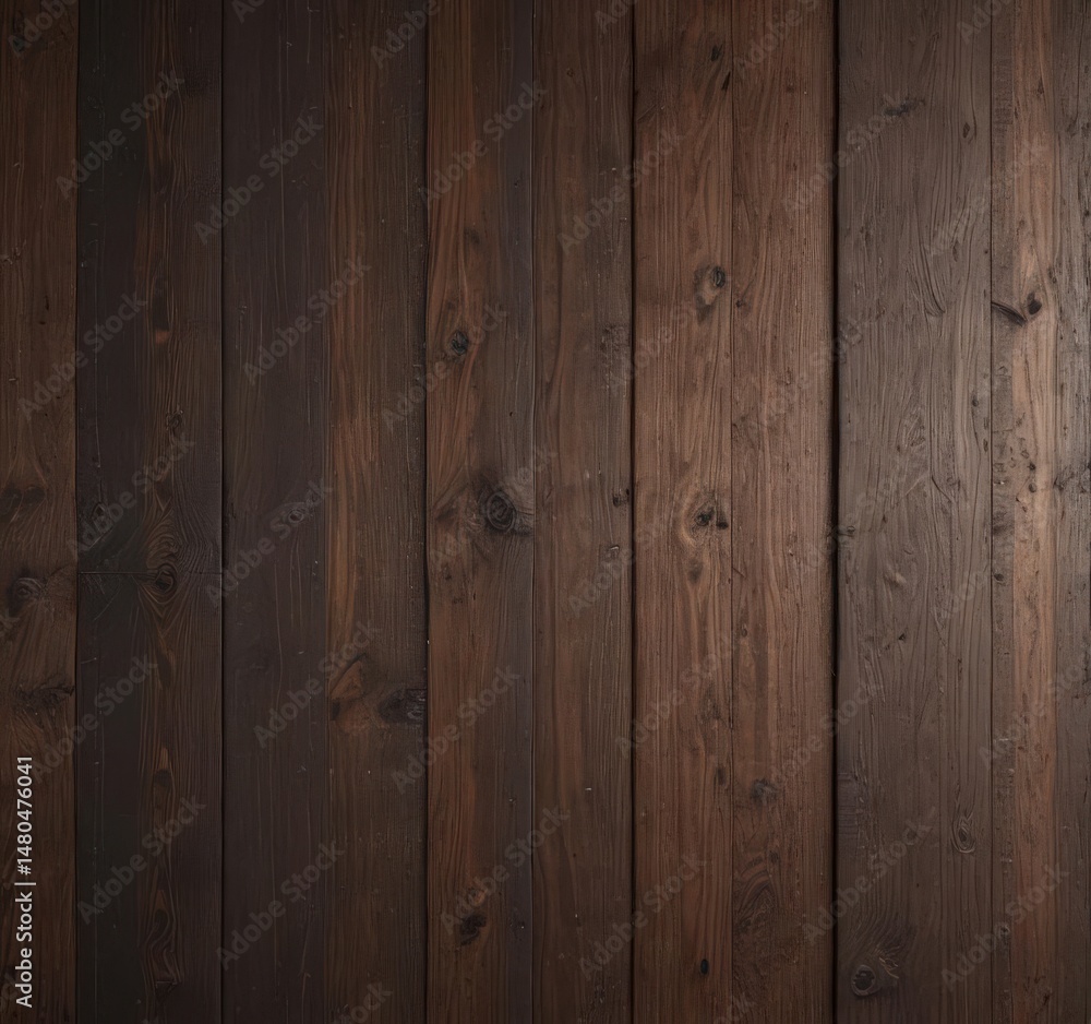 Dark brown reclaimed wood planks, knotty, vertical grain, paneling, backdrop, old wood Dark brown reclaimed wood planks, knotty, vertical grain, paneling, backdrop, old wood