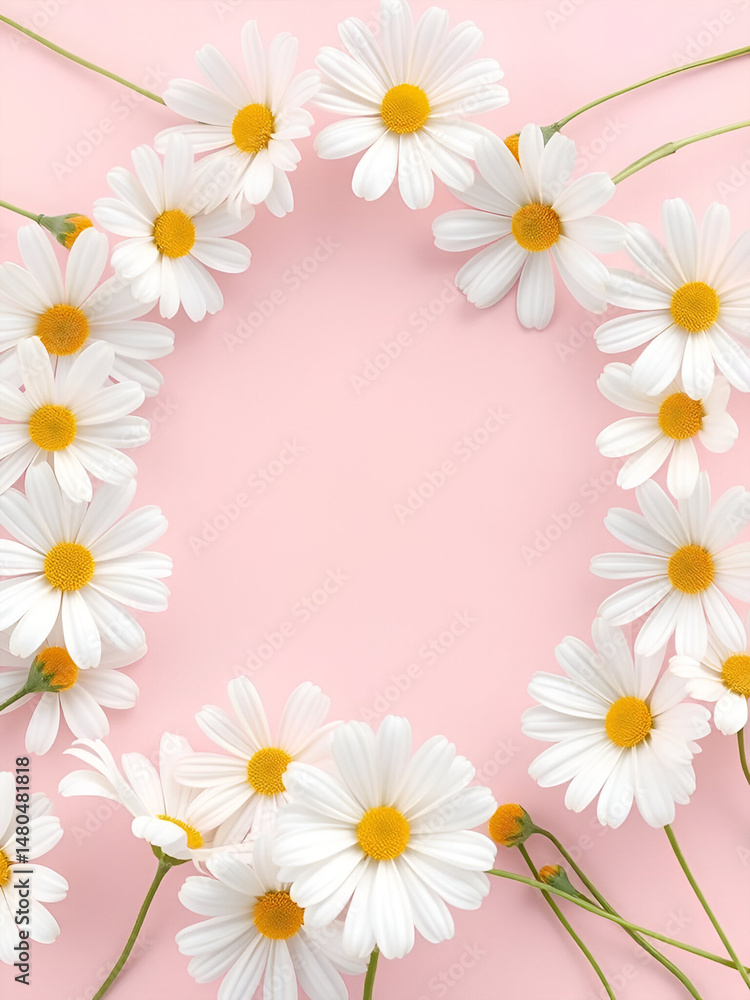 frame of daisies