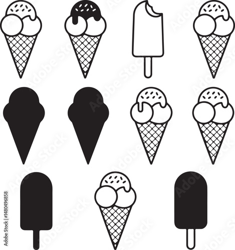 “Ice Cream SVG Bundle | Cute Cones, Popsicles & Dessert Clipart for Summer Crafts & Stickers”

“Sweet Treats Vector Pack | Ice Cream Silhouettes & Doodles for T-Shirts, Menus & Printables”

“Ice Cream