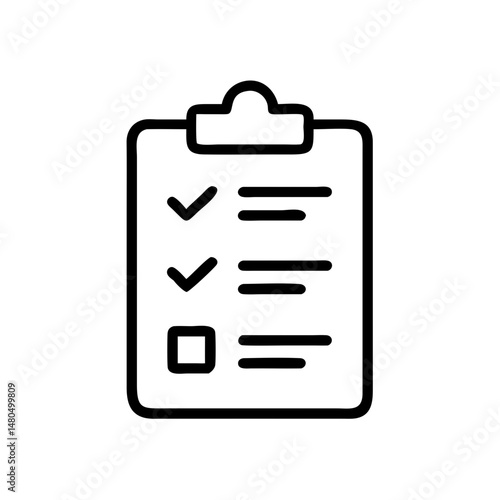 Checklist Clipboard Icon: Assessment, Task Management