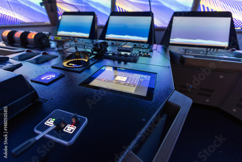 Wallpaper Mural Marine navigation simulator. Control room of a ship, Torontodigital.ca