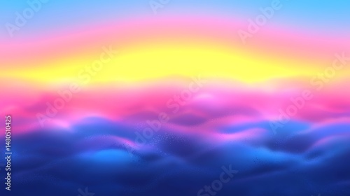 Abstract Dreamscape: Vivid Colors of Sky, Clouds, and Light in G