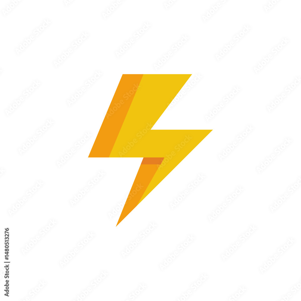 thunder icon vector design templates, electric icon illustrations on white background thunder icon vector design templates, electric icon illustrations on white background