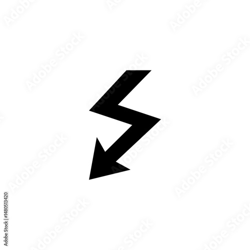 thunder icon vector design templates, electric icon illustrations on white background 