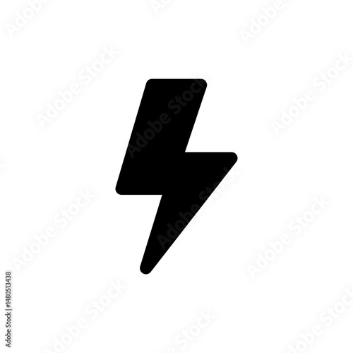 thunder icon vector design templates, electric icon illustrations on white background 