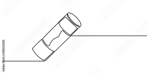electric fuse continuous one line drawing, Electric fuse icon Flat outline fill, Electric fuse icon Vector flat thin line illustration, Car electrical fuses isolated on white background object concept