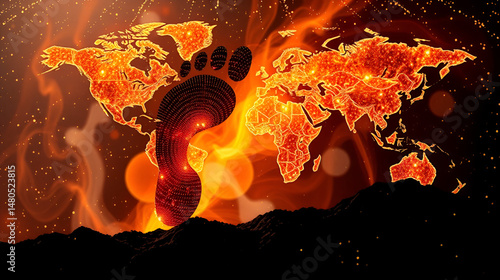 holographic carbon footprint growth divergence